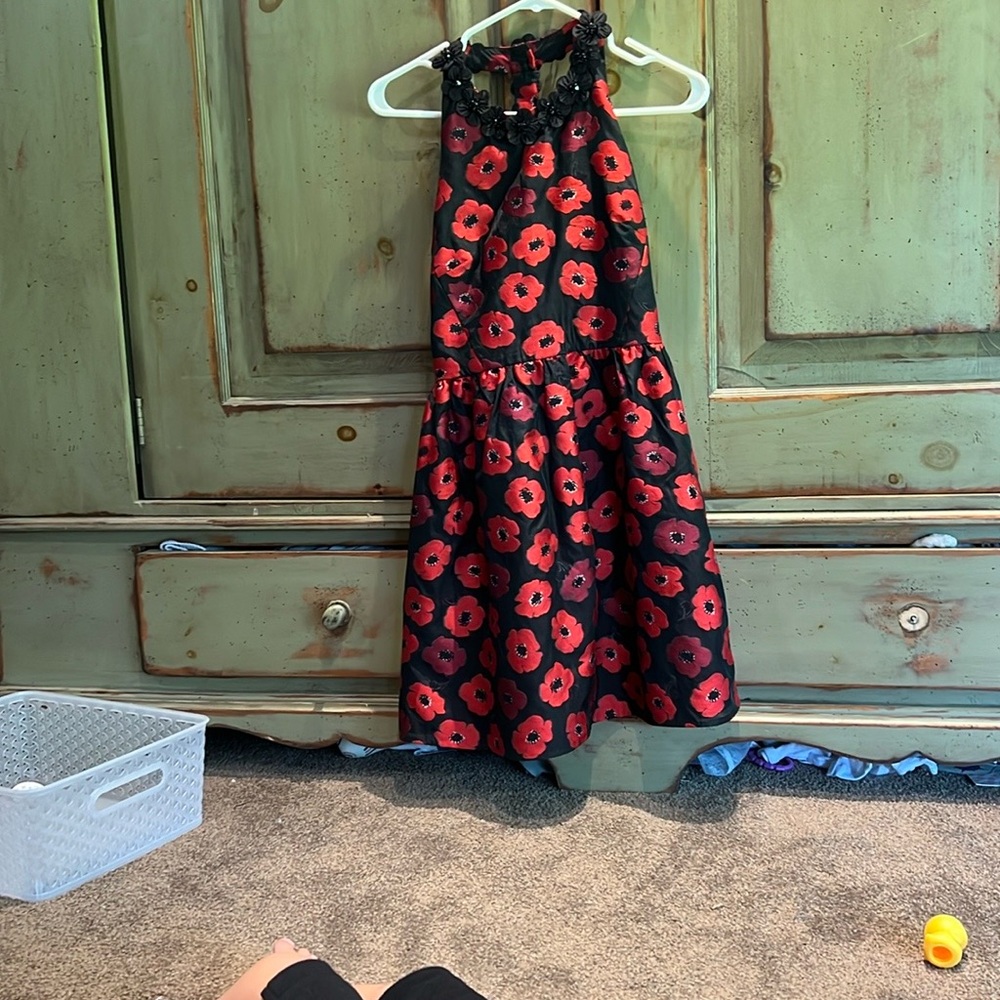 Kate Spade T Back Red Poppy Dress Size 2